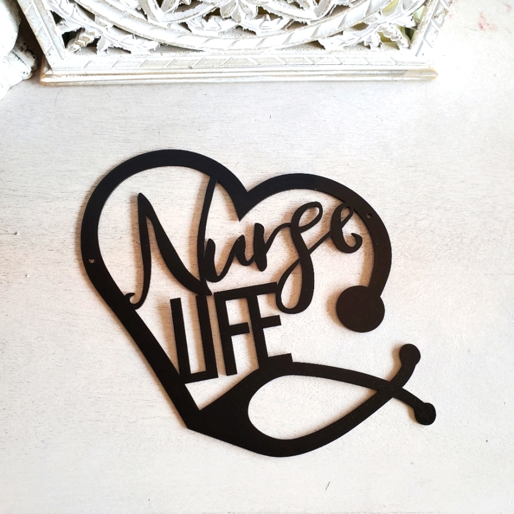 Redline Steel Black Nurses Life sign.